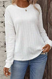 Round Neck Dropped Shoulder T-Shirt - Trendsi - Flyclothing LLC