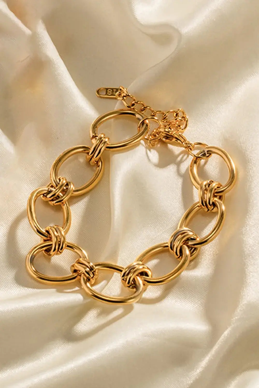Chunky Chain Stainless Steel Bracelet - Trendsi - Flyclothing LLC