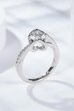 Limitless Love Platinum-Plated Moissanite Ring - Trendsi