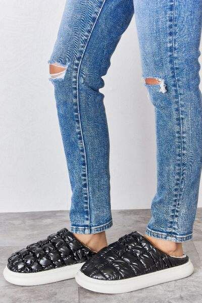Melody Puffer Plush Slippers - Trendsi - Flyclothing LLC