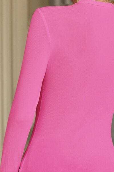 Surplice Long Sleeve T-Shirt - Trendsi - Flyclothing LLC