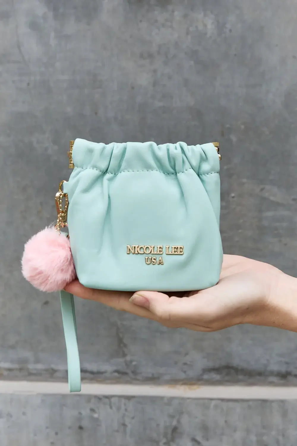 Nicole Lee USA Faux Leather Pouch - Trendsi - Flyclothing LLC