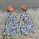 Ghost Shape Acrylic Dangle Earrings - Trendsi - Flyclothing LLC
