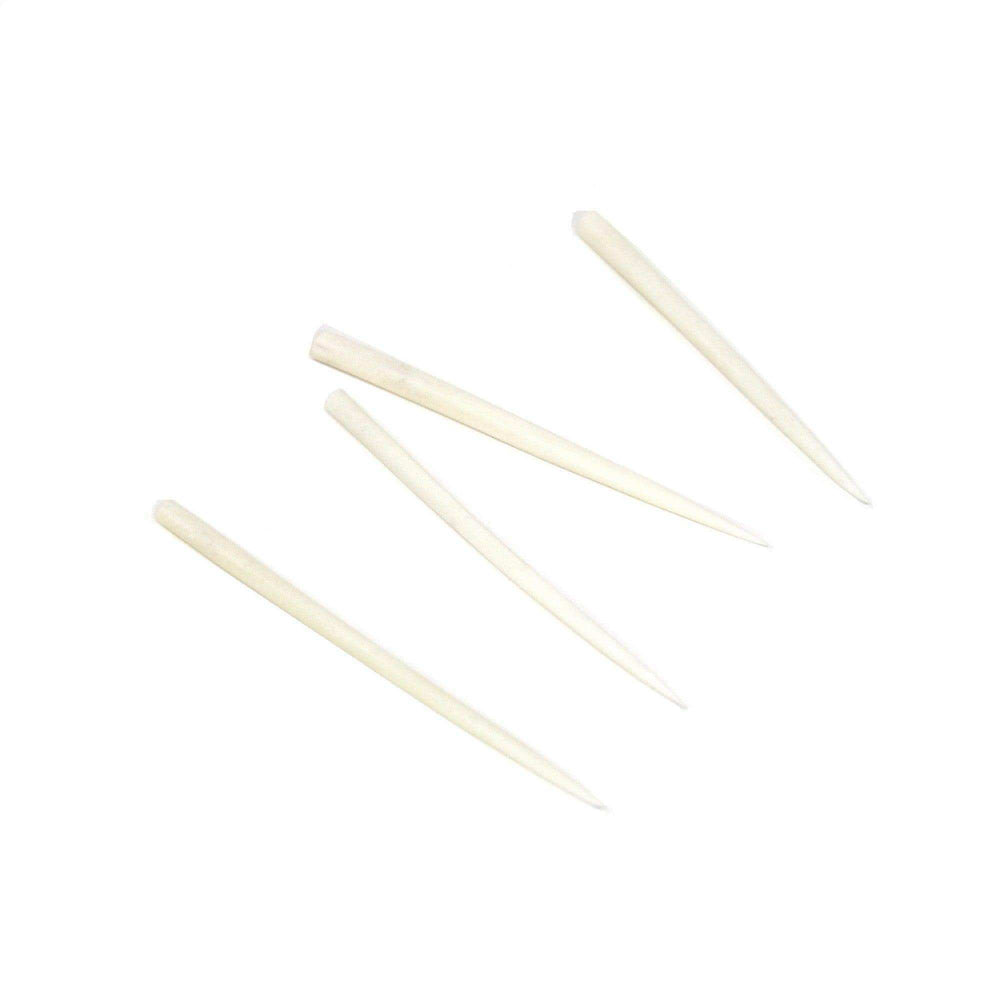 Hand-caved Cocktail Picks & Jar in Natural Bone - Jedando - Flyclothing LLC