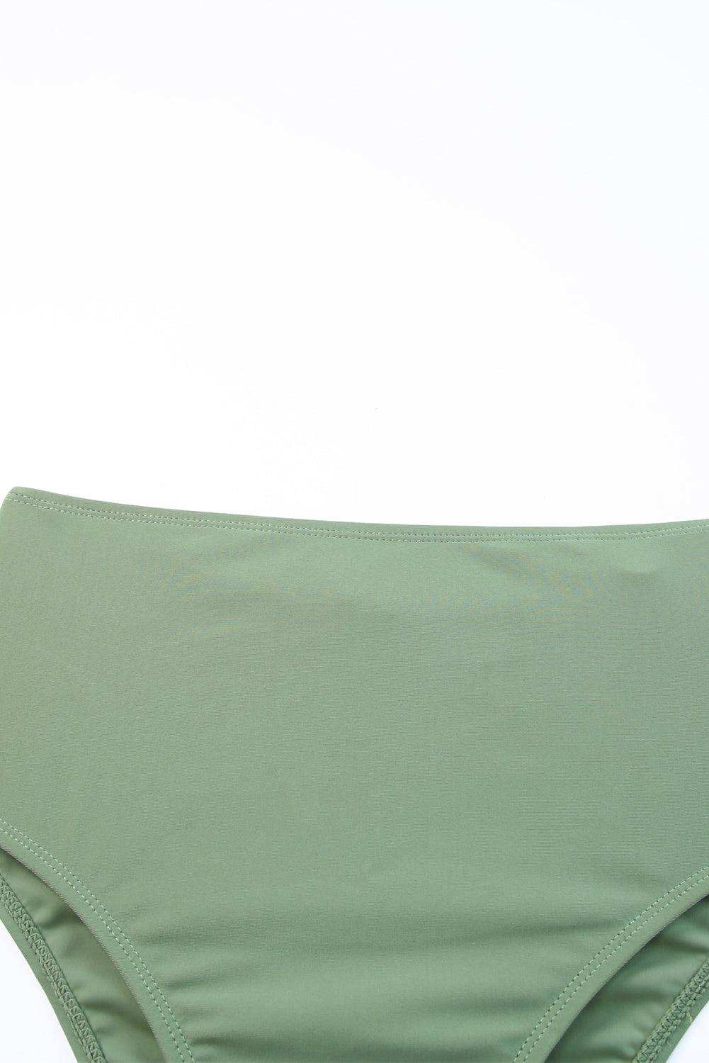 Tie Back Sleeveless Swim Dress and Bottoms Set - Trendsi - Flyclothing LLC