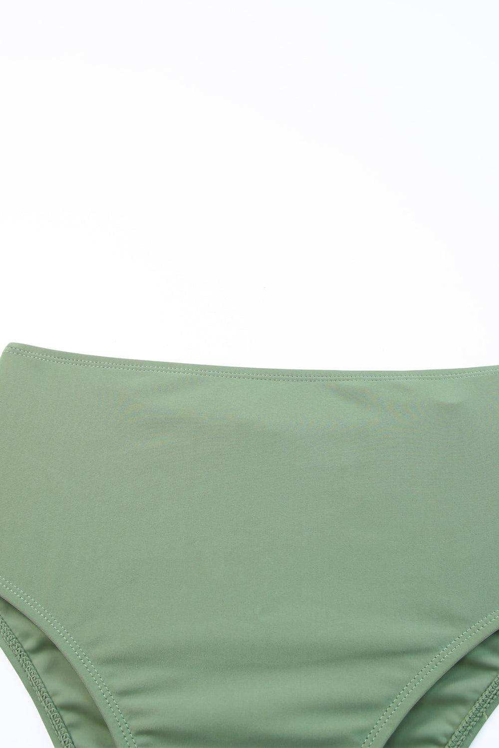 Tie Back Sleeveless Swim Dress and Bottoms Set - Trendsi - Flyclothing LLC