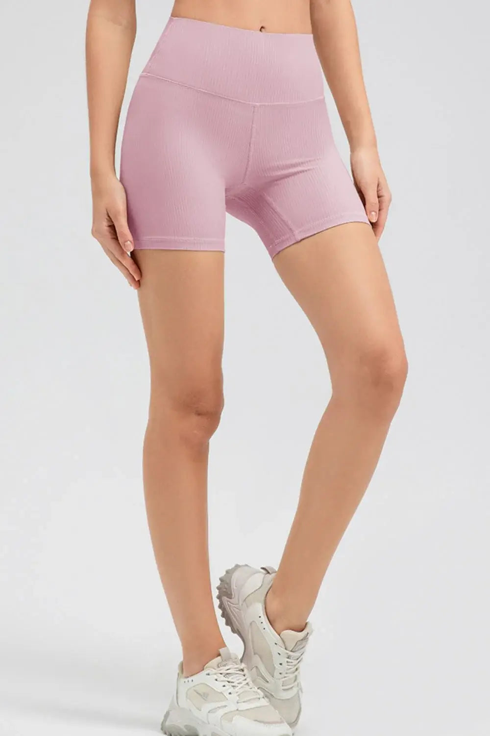 Wide Waistband Slim Fit Sports Shorts - Trendsi - Flyclothing LLC