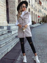 Full Size Button Down Collared Neck Vest - Trendsi - Flyclothing LLC