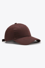 Plain Adjustable Cotton Baseball Cap - Trendsi - Flyclothing LLC