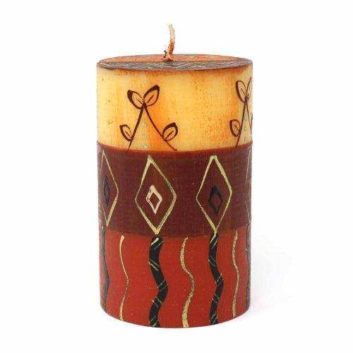 Single Boxed Hand-Painted Pillar Candle - Bongazi Design - Nobunto - Nobunto - Flyclothing LLC