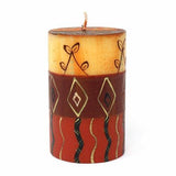 Single Boxed Hand-Painted Pillar Candle - Bongazi Design - Nobunto - Nobunto