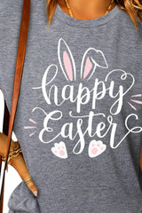 HAPPY EASTER Graphic Round Neck Tee - Flyclothing LLC
