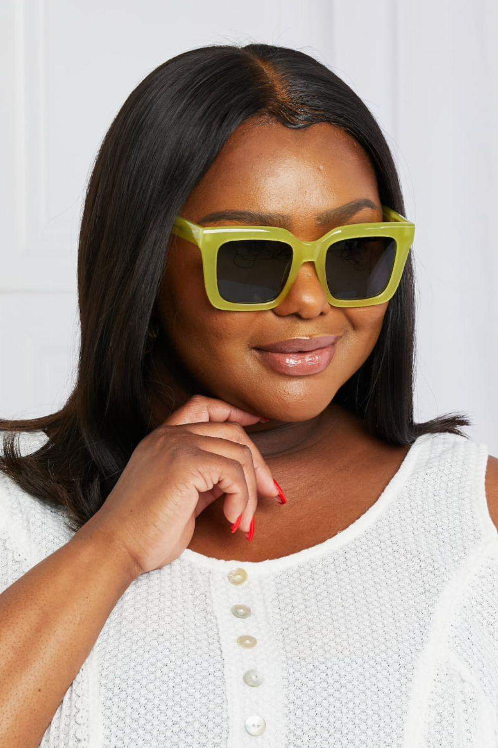 Square TAC Polarization Lens Sunglasses - Trendsi