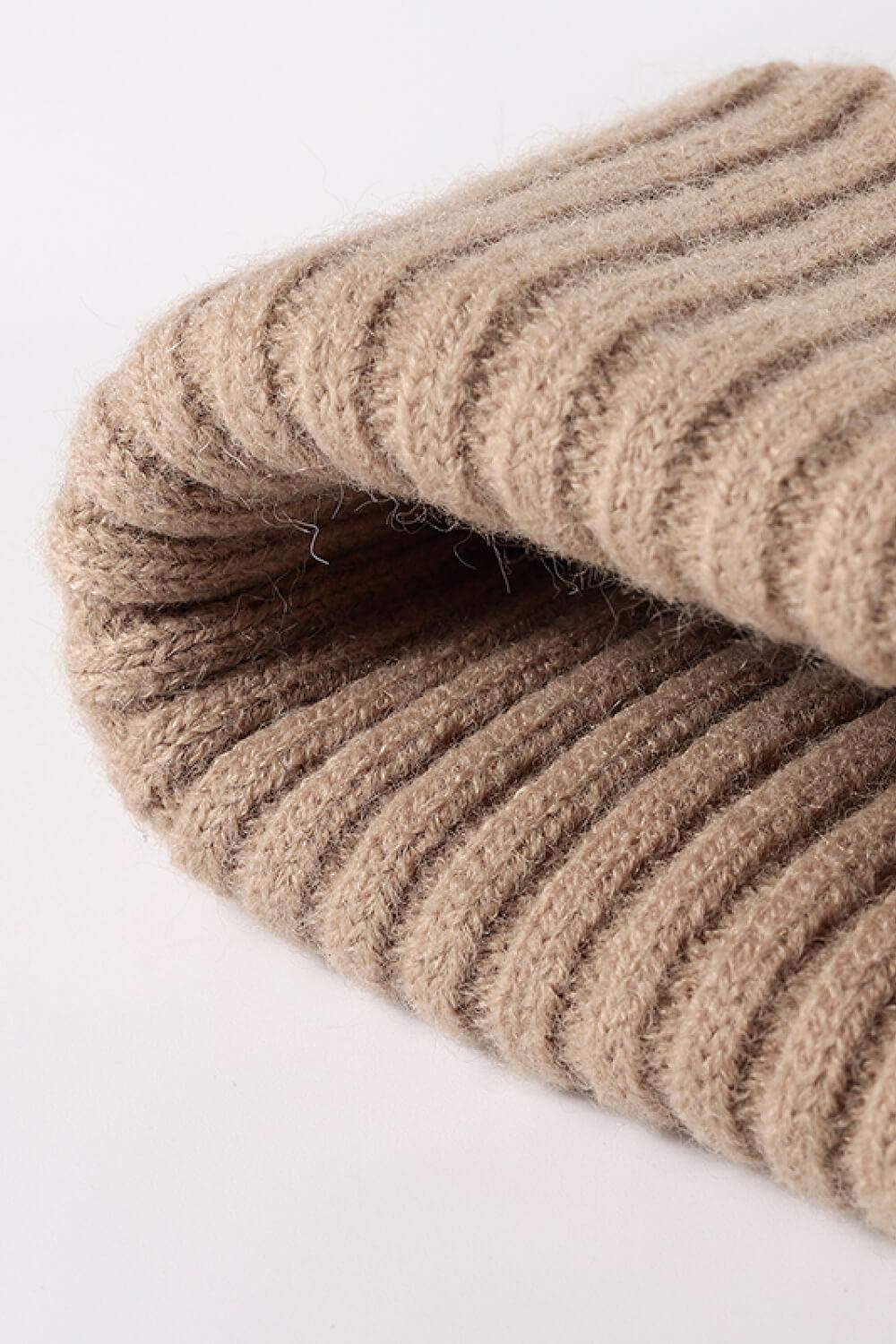 HAPPY Contrast Beanie - Trendsi - Flyclothing LLC