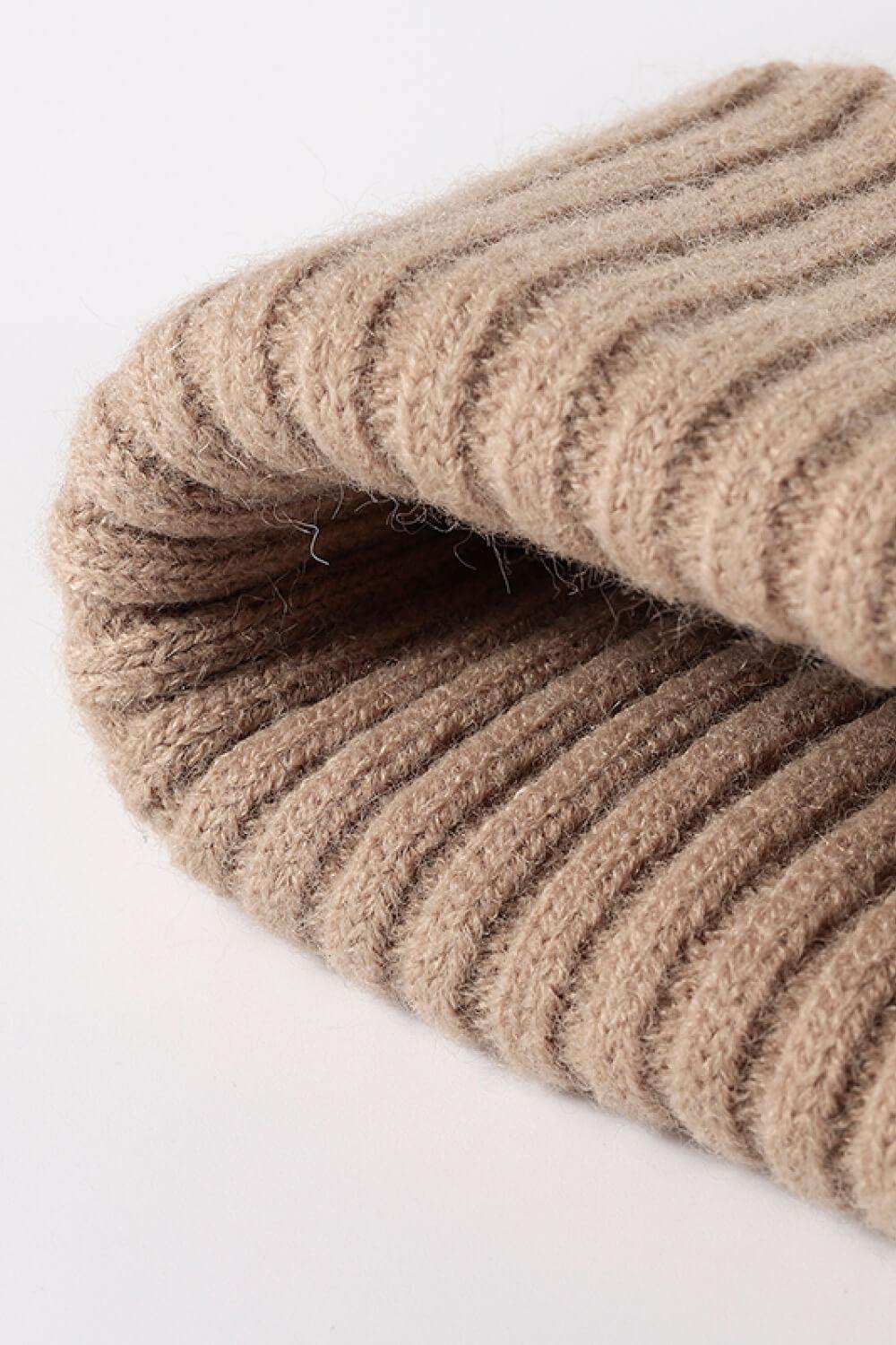 HAPPY Contrast Beanie - Trendsi - Flyclothing LLC