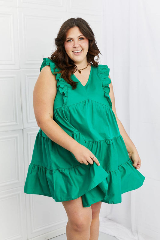 Hailey & Co Play Date Full Size Ruffle Dress - Trendsi