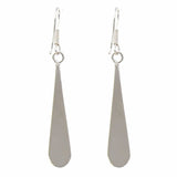 Pink Clam Shell Elongated Teardrop Earrings - Artisana - Flyclothing LLC