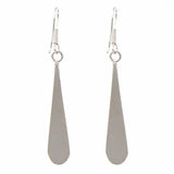 Pink Clam Shell Elongated Teardrop Earrings - Artisana