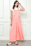 Veveret Wide Strap French Terry Overalls - Flyclothing LLC