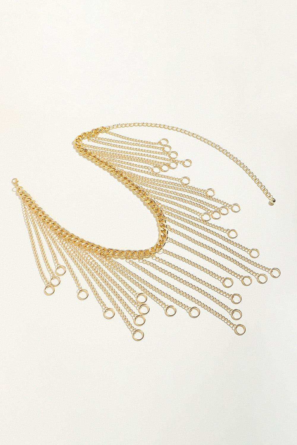 Fringe Chain Alloy Belt - Trendsi - Flyclothing LLC