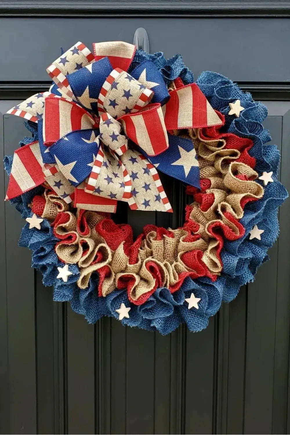 Independence Day Knit Wall Wreath - Trendsi - Flyclothing LLC