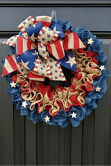 Independence Day Knit Wall Wreath - Trendsi - Flyclothing LLC