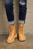 East Lion Corp Platform Combat Boots - Trendsi - Flyclothing LLC