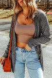Long Sleeve Dropped Shoulder Caradigan with Pocket - Trendsi - Flyclothing LLC