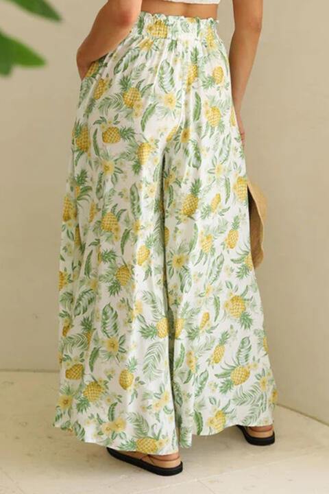 Tied Wide Leg Pants - Trendsi