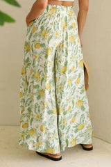 Tied Wide Leg Pants - Trendsi