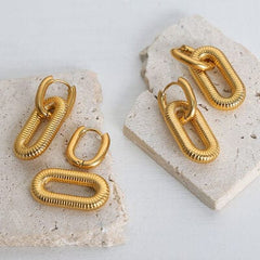 Titanium steel Dangle Earrings - Trendsi