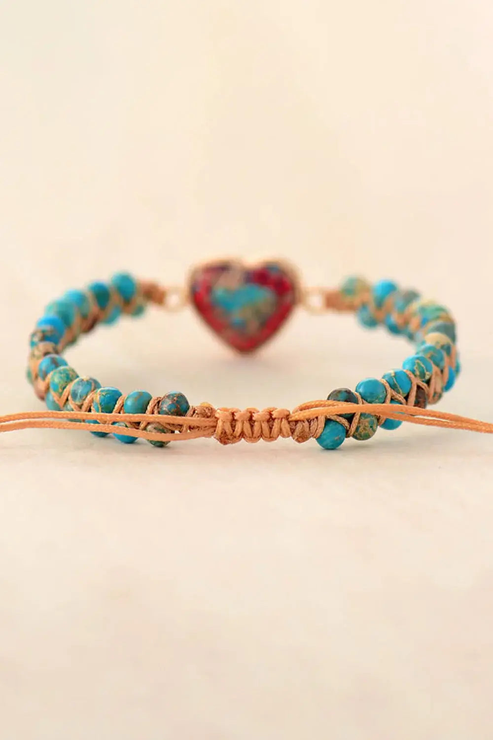 Handmade Heart Shape Natural Stone Bracelet - Trendsi - Flyclothing LLC