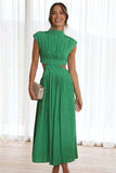 Cutout Mock Neck Sleeveless Dress - Trendsi - Flyclothing LLC