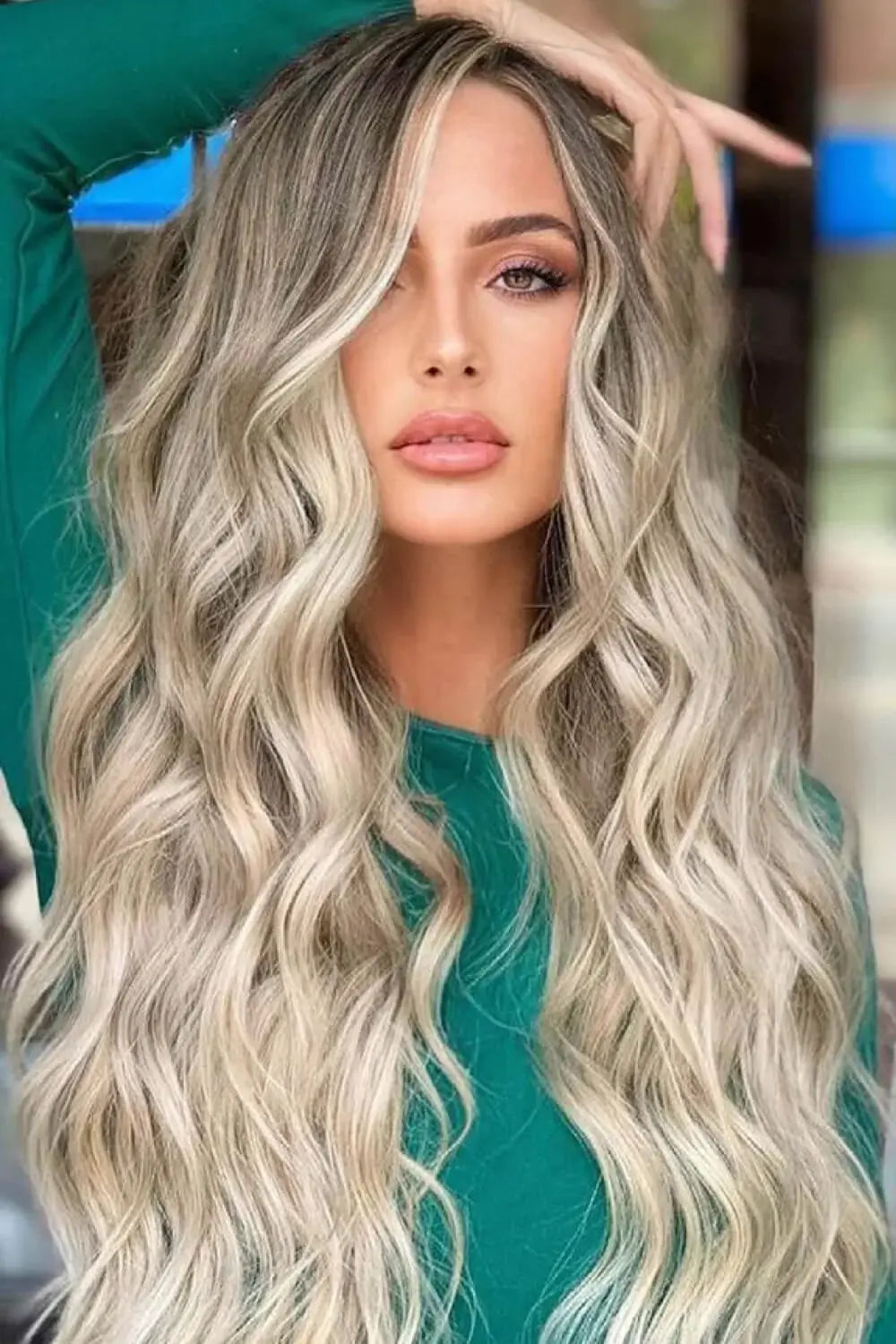 Full Machine Made Long Wave Wigs 26'' - Trendsi - Flyclothing LLC