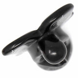 Soapstone Angel Sculpture - Black Finish with Etch Design - SMOLArt