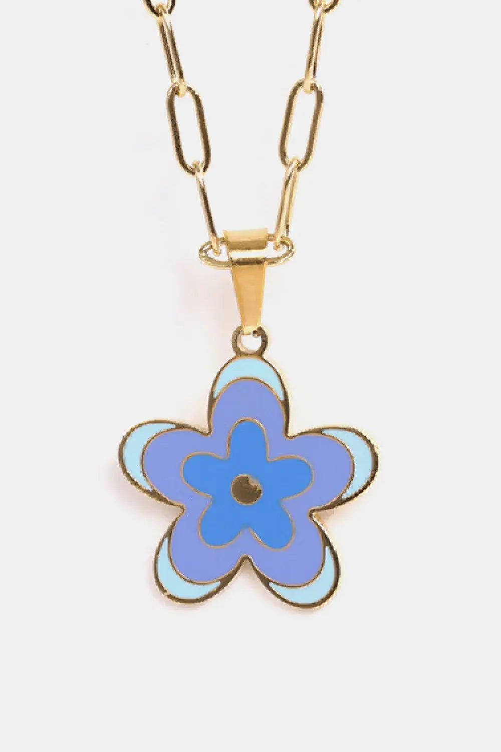 Flower Pendant Stainless Steel Necklace - Trendsi - Flyclothing LLC