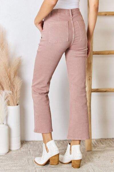 RISEN Full Size High Rise Ankle Flare Jeans - Trendsi - Flyclothing LLC
