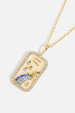 Rhinestone Constellation Pendant Copper Necklace - Trendsi - Flyclothing LLC