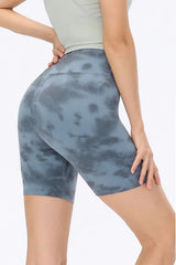 Wide Waistband Sports Shorts - Trendsi - Flyclothing LLC
