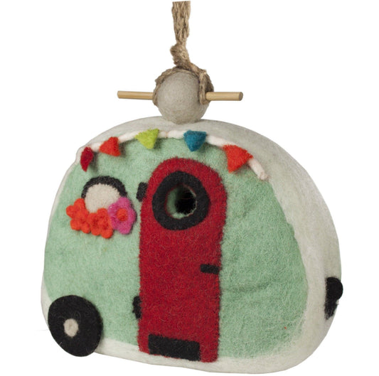 Felt Retro Camper Birdhouse - Wild Woolies - Wild Woolies