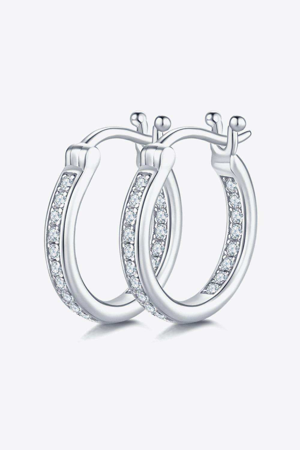 Moissanite 925 Sterling Silver Earrings - Trendsi - Flyclothing LLC