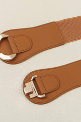 Alloy Buckle Elastic Belt - Trendsi - Flyclothing LLC