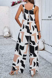 Printed Wide Strap Jumpsuit with Pockets - Trendsi - Flyclothing LLC