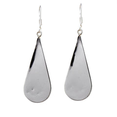Abalone & Turquoise Striped Teardrop Earrings - Artisana