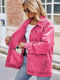 Button Up Denim Jacket with Pockets - Trendsi