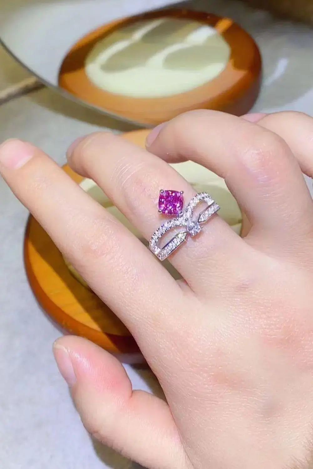 At Your Best 1 Carat Moissanite Ring - Trendsi - Flyclothing LLC