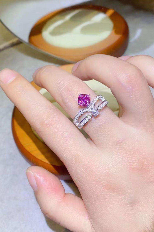 At Your Best 1 Carat Moissanite Ring - Trendsi - Flyclothing LLC