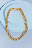GNJ MANUFACTURING Cubic Zirconia Curb Chain Necklace - Trendsi