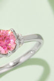 1 Carat Moissanite Contrast 925 Sterling Silver Ring - Trendsi - Flyclothing LLC