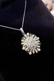 2 Carat Moissanite 925 Sterling Silver Necklace - Trendsi